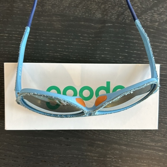 Goodr Limited Edition Super Fly Denim Aviator Glasses Denim Blue - Picture 10 of 11